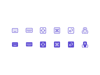 Diverse Keyboard Shortcut Icons ⌨️