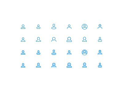 Diverse User Icons 👤 diversity filled icon member outline practice set user