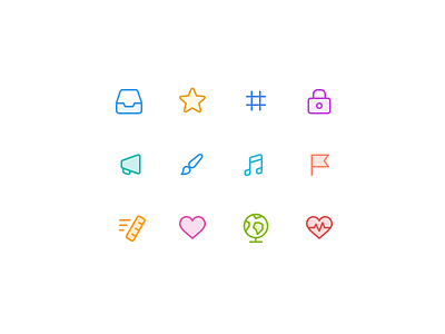 Category icons exploration