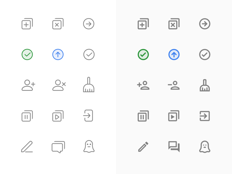 System Message Icons app communication icon ios remote team twist ui vector