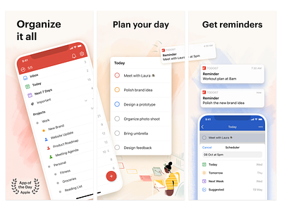 Todoist Foundations – App Store Screenshots app icon live productivity project real task management todo todoist web