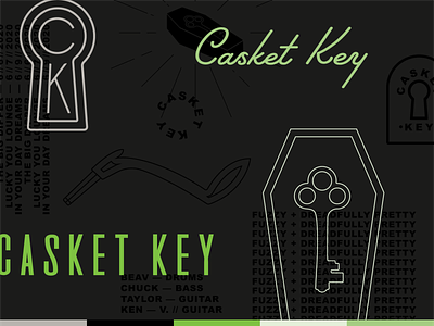 Casket Key — Brand Pieces band brand casket coffin garage identity key spokane
