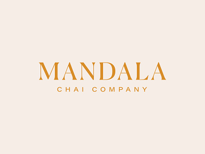 mandala chai RIP — main mark all caps brand branding chai elevated logo logotype mandala pnw rebrand serif spokane
