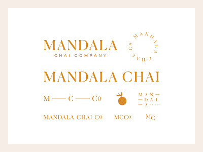 mandala chai RIP — full family all caps brand brand system branding chai elevated identity logo logomarks mandala mandala chai serif spokane