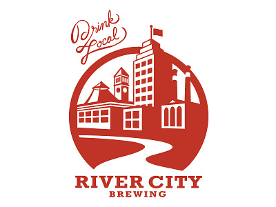 Drink Local_River City Brewing brewery drink drink local lettering local river city river city brewing spokane