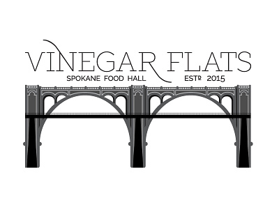 Vinegar Flats Branding branding bridge food hall high bridge spokane vinegar vinegar flats washington