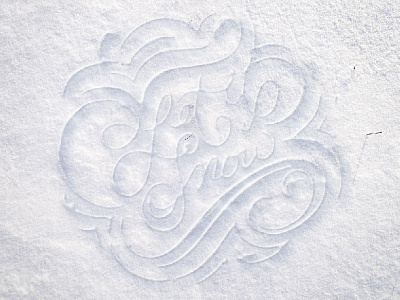 let it snow hand lettering holiday lettering script snow