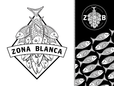 Zona Blanca Branding beer blanca branding brewery chad white fish hop logo spokane top chef washington zona