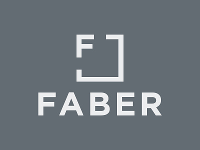 Faber—Main Logo brand build built clean faber logo simple spokane washington wood woodworking