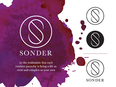 Chosen Sonder Brand apparel brand branding logo mature pnw sonder spokane wa washington watercolor