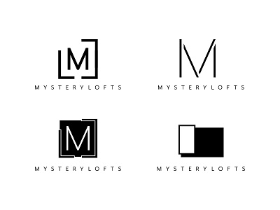 Mystery Lofts_RIP apartment architecture black branding hdg living loft logo unused white