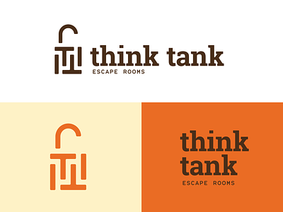 Think Tank Brand Concept — RIP branding escape lock logo maze monogram padlock room spokane tank think tt unlock