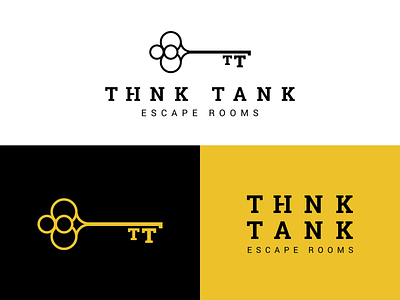 Think Tank Brand Concept — RIP branding escape key logo room skeleton key spokane tank think