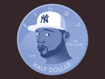 50 Cent 50 cent design fiddy illustration illustrator music vector