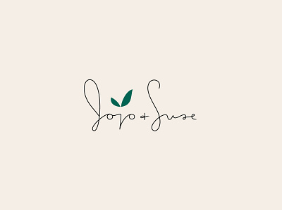Jojo + Suse logo branding lettering logo typography