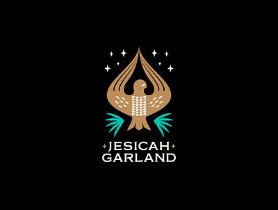 Jesicah Garland Nº 6 branding design hawk icon illustration logo yoga yoga logo