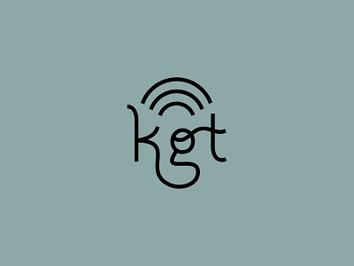 KGT logo concept branding design lettering logo monogram logo typography