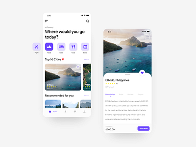 Travel app design | UI inspiration