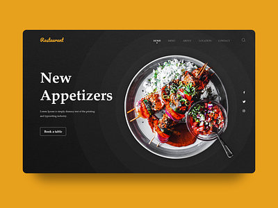 food homepage | UI design