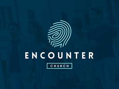 Encounter Church - Logo branding church church plant e logo encounter fingerprint letter e logo logo design