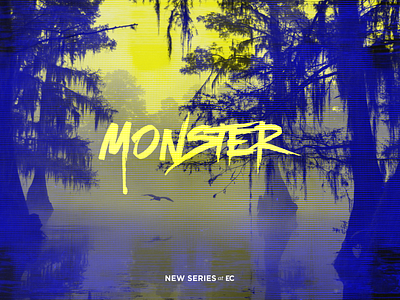 Monster - Sermon Art church ec glitch monster pride sea monster sermon sermon art swamp