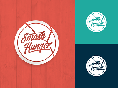 Smash Hunger - WIP branding break broken dish hunger hungry identity logo logo design plate smash