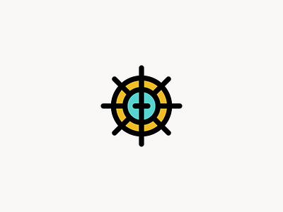 Sun. Sail. Saved. beach branding church logo cross identity line logo logo design sail ship sun wheel