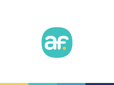 AF Logo Teaser af branding identity logo logo design squircle