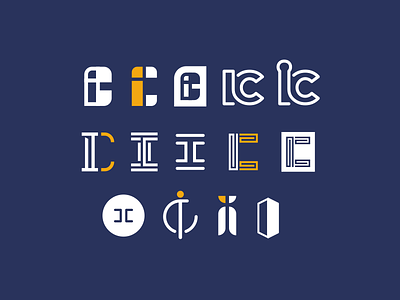 IC... more options branding identity letter c letter i line art logo logo design monogram