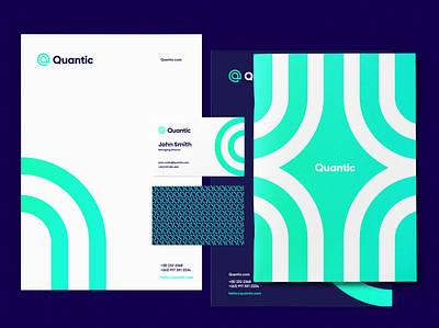 Quantic Brand Identity brand identity branding branding design company device finder illustration innovative logo modern pattern patterns typography ui