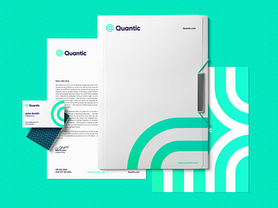 Quantic Stationery brand identity branding branding design company design device finder graphic design identity innovative logo