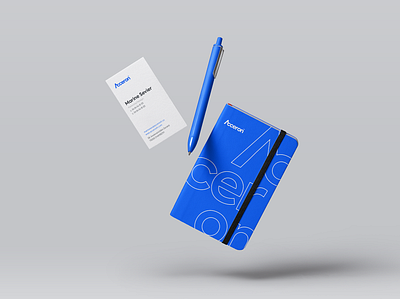 Acceron - Notebook & Business Card acceron blue brand identity branding branding design businesscard company graphic design logo modern modern logo notebook tech
