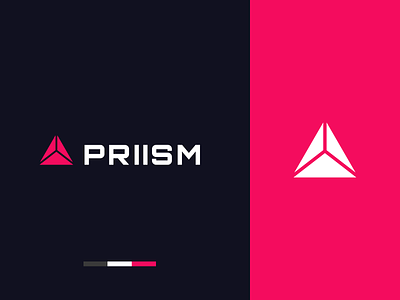 PRIISM Logo brand identity branding branding design gaming gaming logo gaminglogo geometriclogo graphic design logo logo design logodesign logotype priismlogo trianglelogo