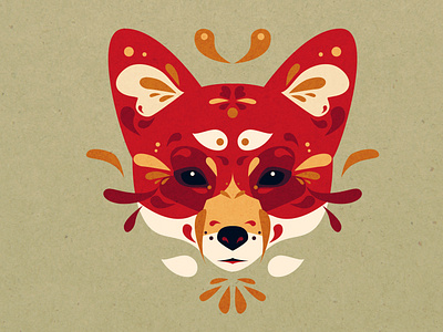 Fox Head Mandala