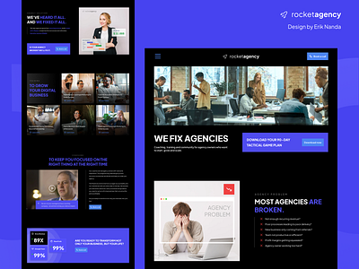 Landing Page for Agency
