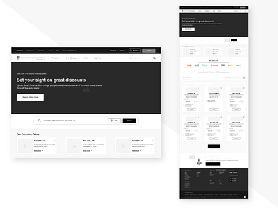 Offers Wireframe high fidelity wireframe layout offers user experience web design