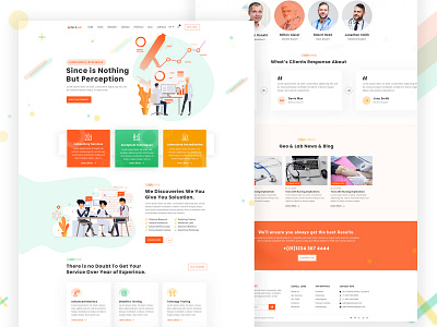 Laboratory & Science Research Website Template by EnvyTheme LLC on Dribbble