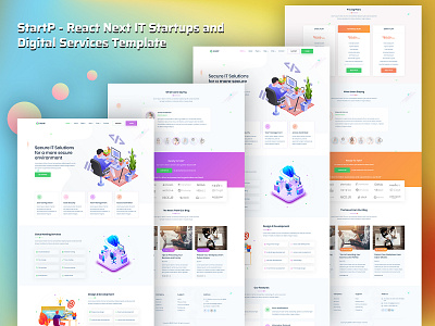 StartP - React Next IT Startups and Digital Services Template agency agency branding agency landing page agency website branding cloud corporate digitalagency domain it react reactjs saas design saas website software company software development startup webdesign