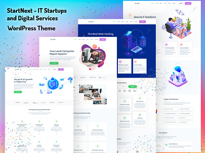 StartNext - IT Startups and Digital Services WordPress Theme agency agency landing page branding corporate domain hosting template iot iot development landing page pc repairing startup ux uxui web design webdesign website website design wordpress wordpress theme