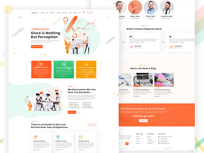 Labto - Laboratory & Science Research HTML Template agency landing page corporate creative design doctor doctor research laboratory minimal research science template design trending ux ui web design webdesign website