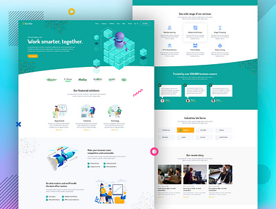 AI Landing Page Concept agency landing page artificial intelligence branding corporate creative design it landing page technology trending design ui ui ux ux web design webdesign website website design