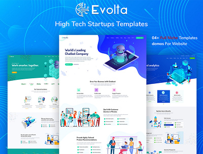 Evolta - High Tech Startups HTML Template agency ai bigdata chatbot corporate data analysis data analytics it landing page design startups ui ux ux design uxdesign website website design