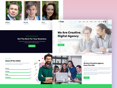 Fleja | React Next Multi-Concept Template agency website branding corporate corporate design creative design landing page multipurpose nextjs react reactjs ux webdesign website website design