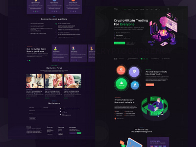 Nikata - ICO and Cryptocurrency Landing HTML Template agency landing page bitcoin corporate creative design cryptocurrency ico agency landing page landing page design stunning website website design