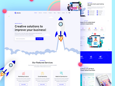 Aronix - Creative Digital Agency HTML Template