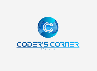 coders corner logo 0 branding design icon logo vector