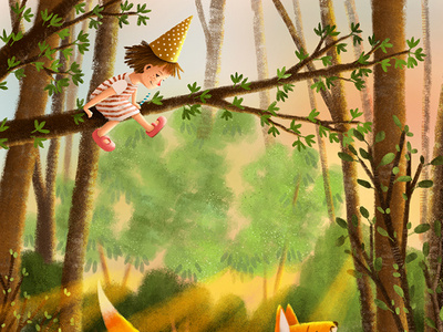 Book Cover Illustration For Easter Fairytale