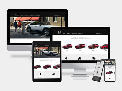 Mazda SUV Launch in India behance india launch mazda suv web design webdesign website website concept website design