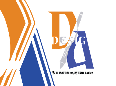Double Archangel Enterprises logo blue branding complementary colors design illustration logo minimalistic orange vector