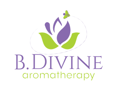 B Divine v01 aromatherapy branding design illustration logo vector wellness